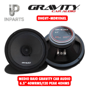 MEDIO BAJO GRAVITY CAR AUDIO 6.5" 40WRMS/120 PEAK 4OHMS